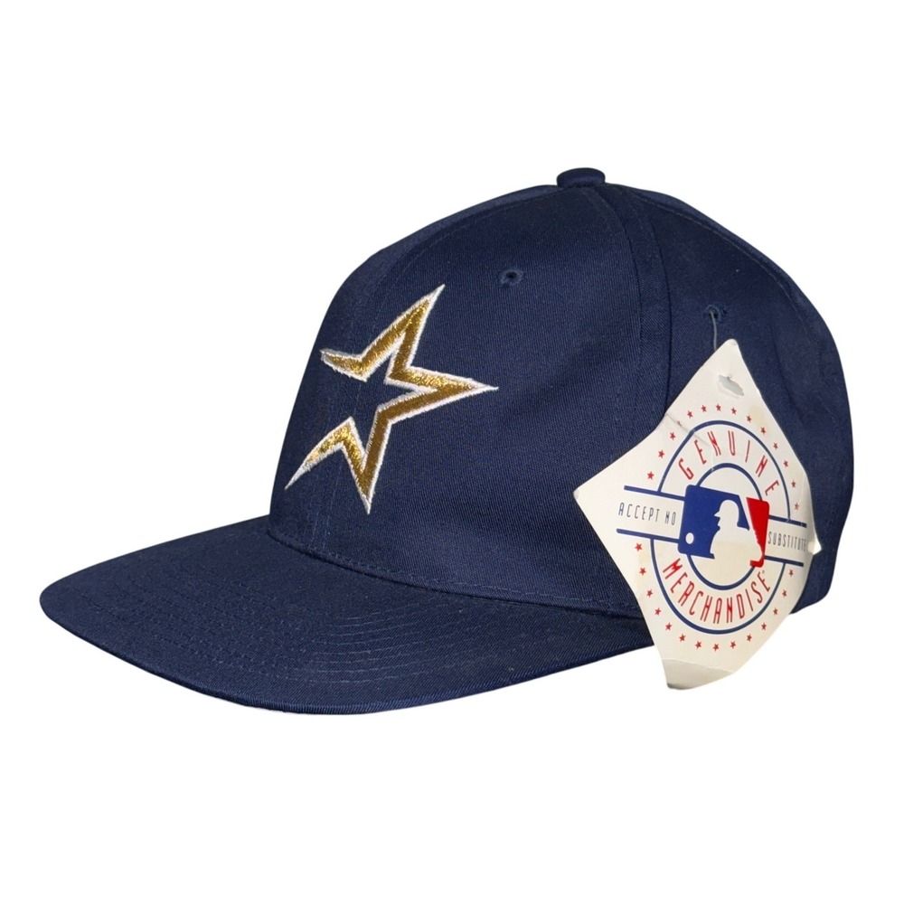 Vintage Houston Astros MLB Annco Snapback Baseball Cap Hat Deadstock Retro